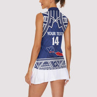 Custom Samoa Cricket Women Sleeveless Polo Shirt Go Champions Samoan LT14 - Polynesian Pride