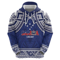 Custom Samoa Cricket Zip Hoodie Go Champions Samoan - Polynesian Pride