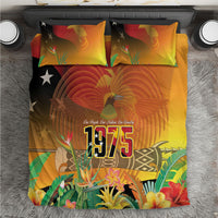 Papua New Guinea Independence Day Bedding Set One People One Nation One Country