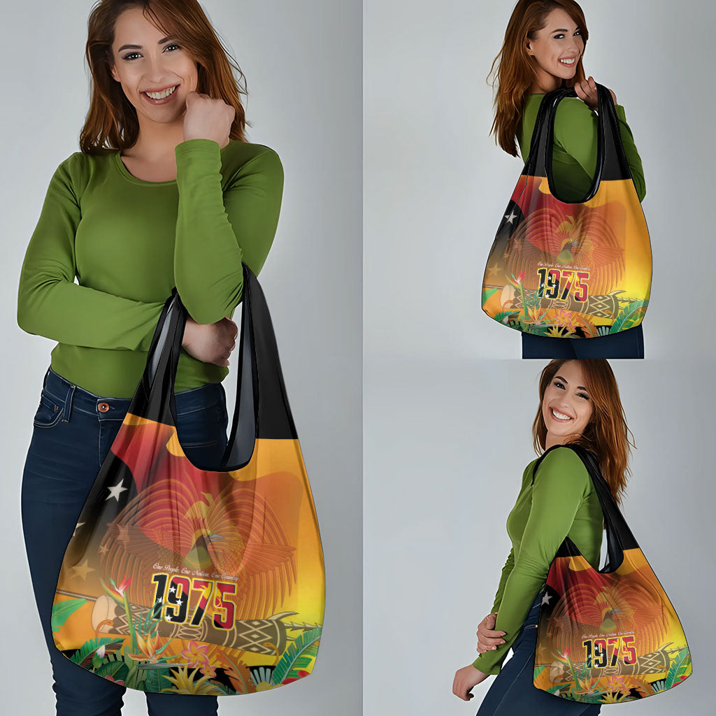 Papua New Guinea Independence Day Grocery Bag One People One Nation One Country