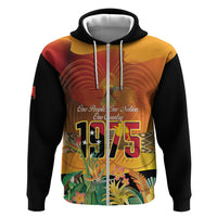 Personalised Papua New Guinea Independence Day Hoodie One People One Nation One Country LT14 Zip Hoodie Multicolor - Polynesian Pride