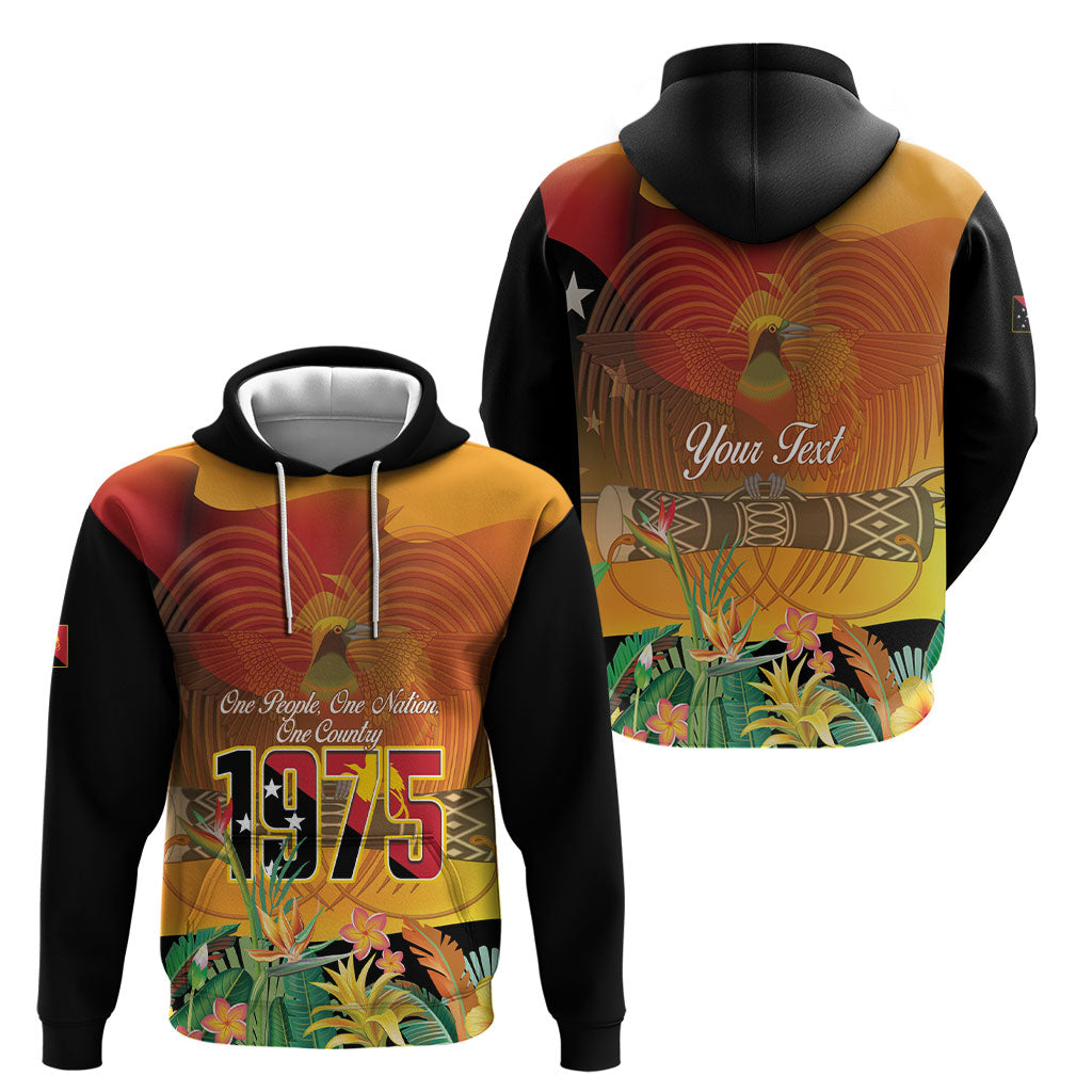 Personalised Papua New Guinea Independence Day Hoodie One People One Nation One Country LT14 - Polynesian Pride