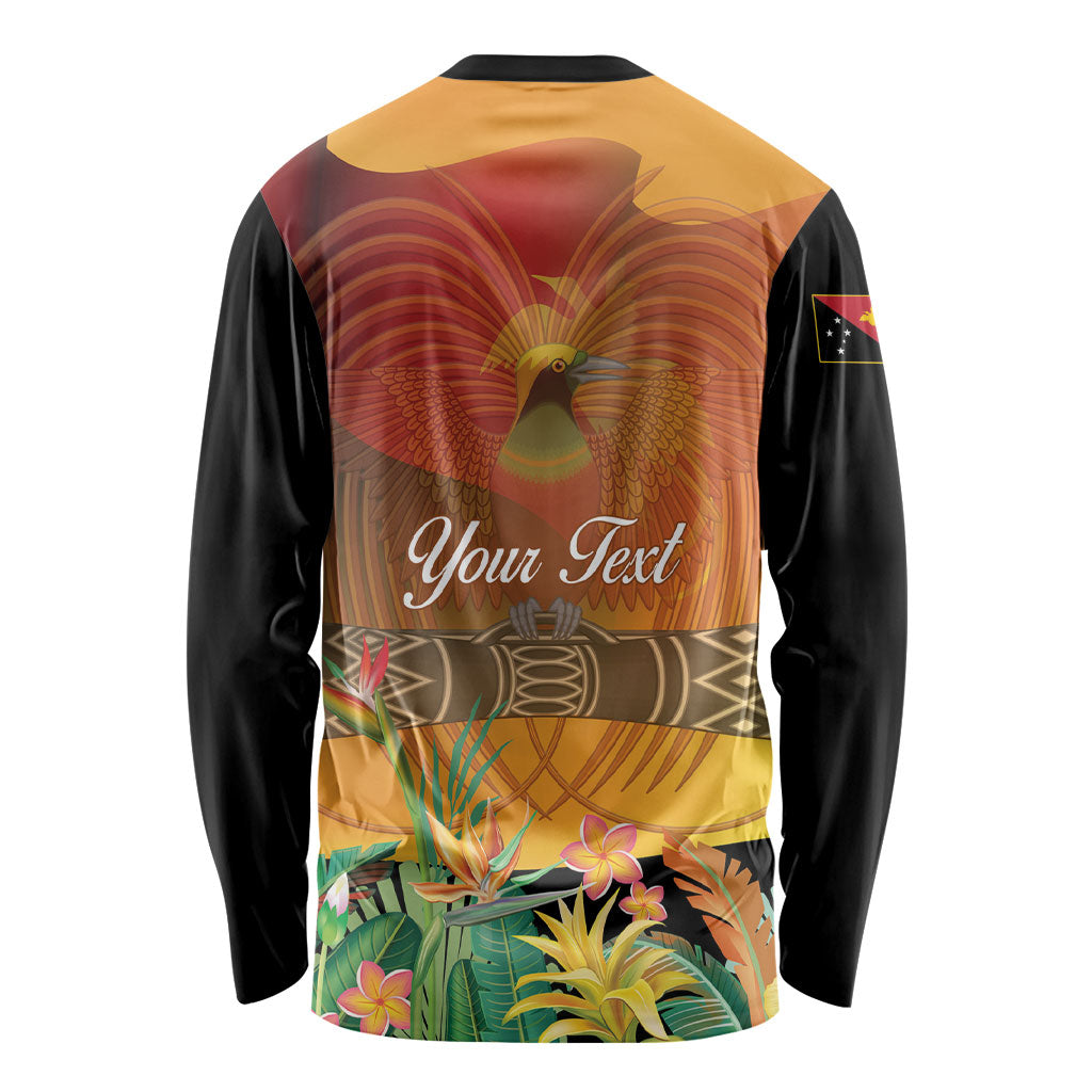 Personalised Papua New Guinea Independence Day Long Sleeve Shirt One People One Nation One Country