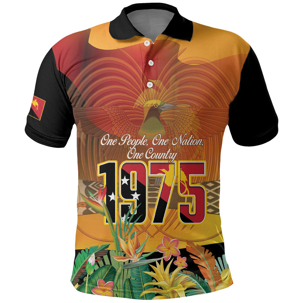 Personalised Papua New Guinea Independence Day Polo Shirt One People One Nation One Country
