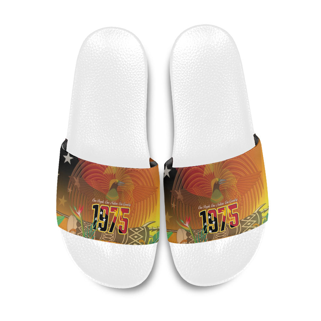 Papua New Guinea Independence Day Slide Sandals One People One Nation One Country