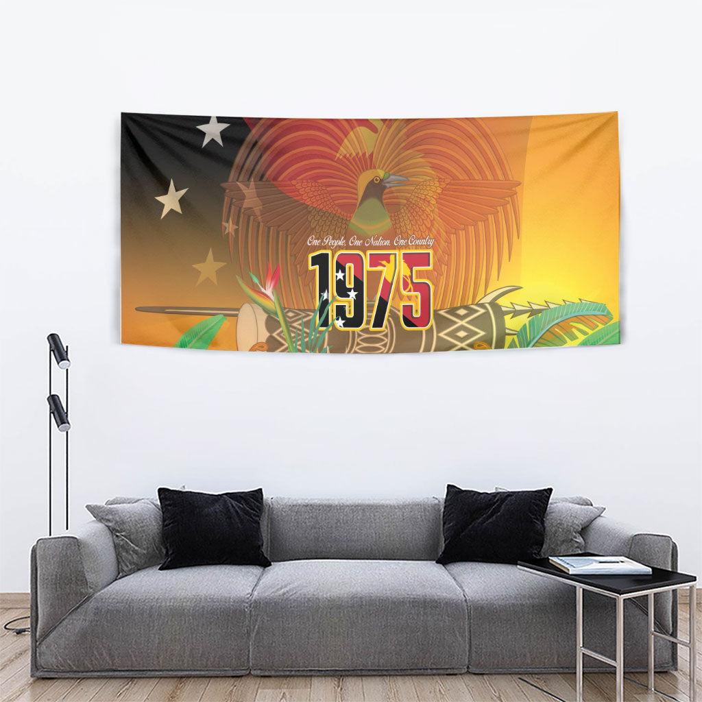 Papua New Guinea Independence Day Tapestry One People One Nation One Country