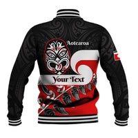 Personalised Te Reo Maori New Zealand Baseball Jacket Kia Haka Maori Fern With Tino Rangatiratanga LT14 - Polynesian Pride