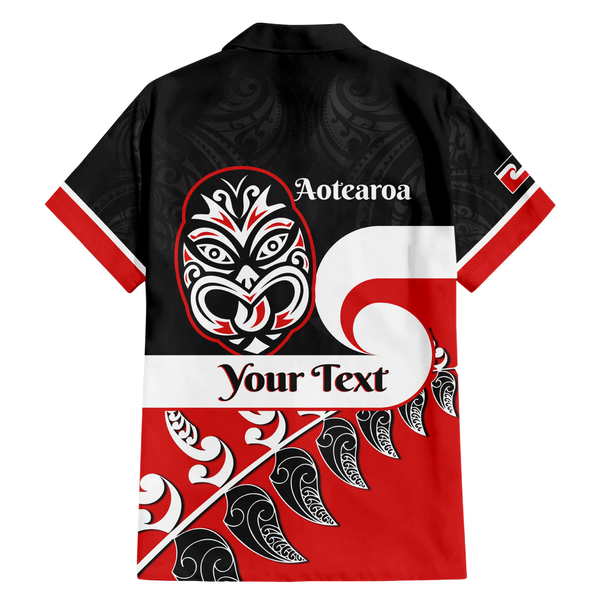 Personalised Te Reo Maori New Zealand Family Matching Short Sleeve Bodycon Dress and Hawaiian Shirt Kia Haka Maori Fern With Tino Rangatiratanga LT14 - Polynesian Pride