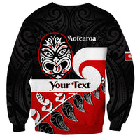 Personalised Te Reo Maori New Zealand Sweatshirt Kia Haka Maori Fern With Tino Rangatiratanga LT14 - Polynesian Pride