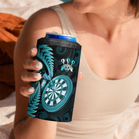 New Zealand Darts 4 in 1 Can Cooler Tumbler Happiness Is A Tight Threesome Maori Turquoise