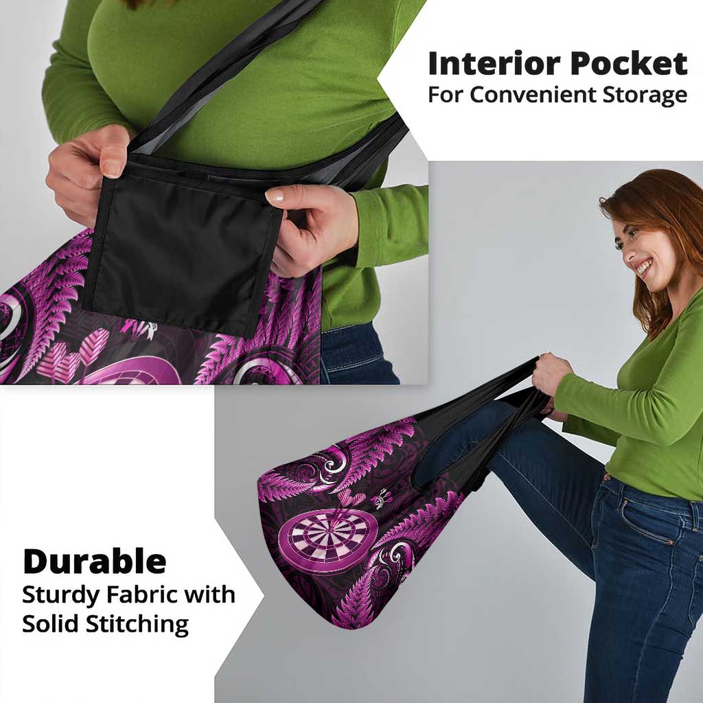 New Zealand Darts Grocery Bag Happiness Is A Tight Threesome Maori Pink