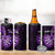 Personalised New Zealand Darts 4 in 1 Can Cooler Tumbler Happiness Is A Tight Threesome Maori Purple