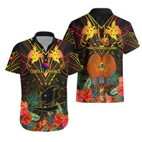 Papua New Guinea Central Province Hawaiian Shirt Papua Niugini Coat Of Arms With Flag Style LT14 - Polynesian Pride