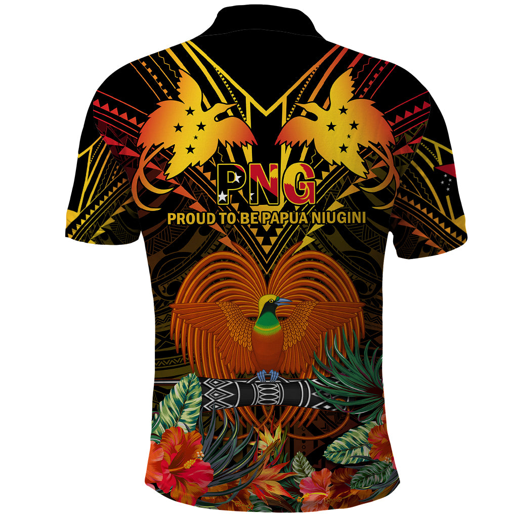 Papua New Guinea Southern Highlands Province Polo Shirt Papua Niugini Coat Of Arms With Flag Style LT14 - Polynesian Pride