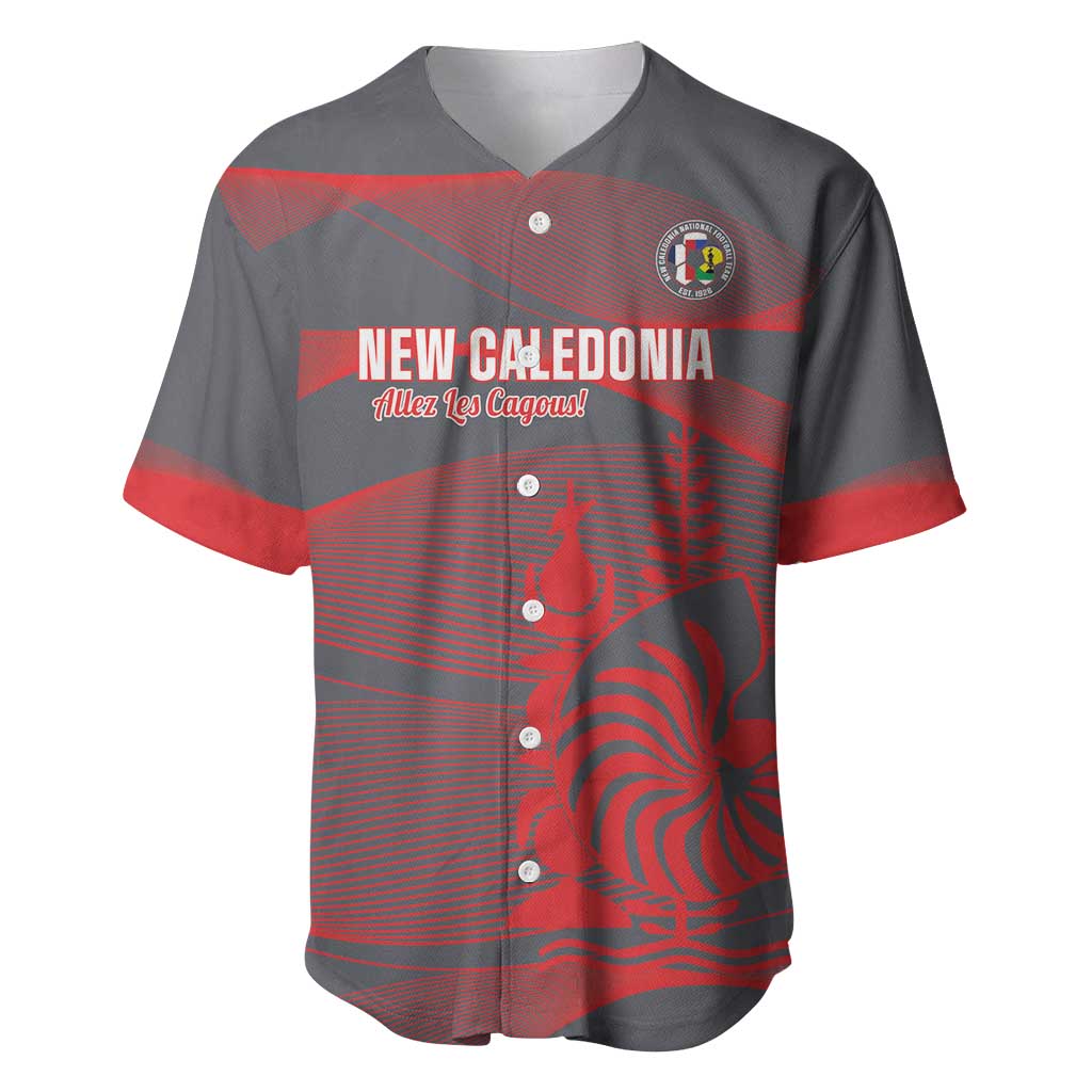 Custom New Caledonia Football Baseball Jersey Allez Les Cagous Grey Version - Polynesian Pride