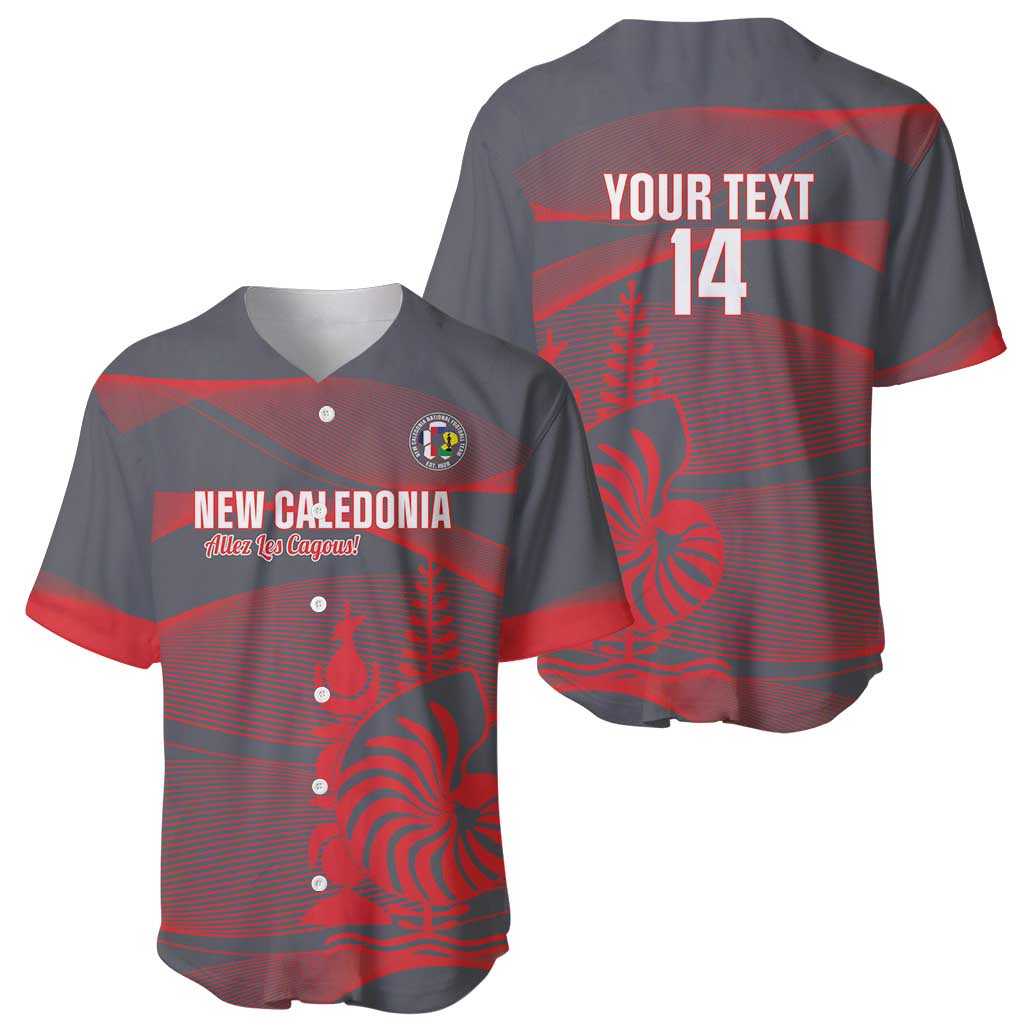 Custom New Caledonia Football Baseball Jersey Allez Les Cagous Grey Version - Polynesian Pride