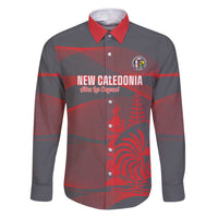 Custom New Caledonia Football Family Matching Puletasi and Hawaiian Shirt Allez Les Cagous Grey Version - Polynesian Pride