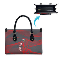 Custom New Caledonia Football Leather Bag Allez Les Cagous Grey Version - Polynesian Pride