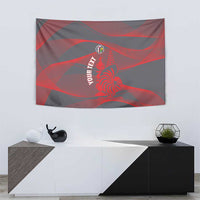 Custom New Caledonia Football Tapestry Allez Les Cagous Grey Version - Polynesian Pride