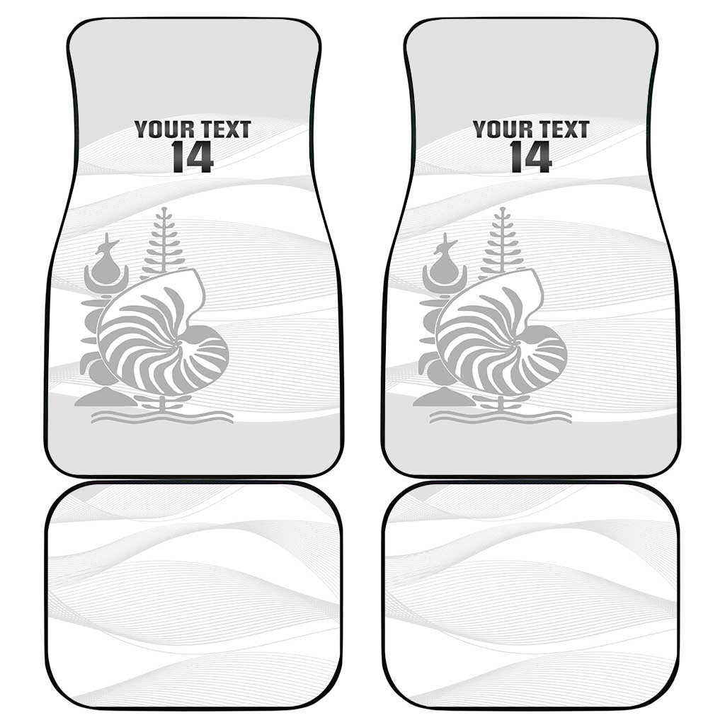 Custom New Caledonia Football Car Mats Allez Les Cagous White Version - Polynesian Pride