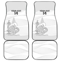 Custom New Caledonia Football Car Mats Allez Les Cagous White Version - Polynesian Pride