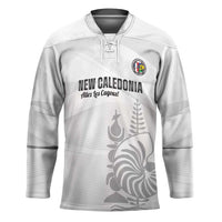 Custom New Caledonia Football Hockey Jersey Allez Les Cagous White Version - Polynesian Pride