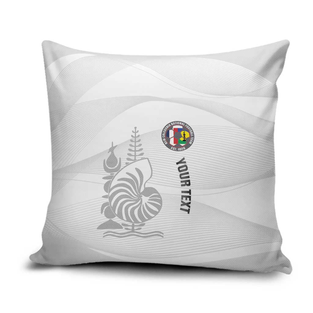 Custom New Caledonia Football Pillow Cover Allez Les Cagous White Version - Polynesian Pride