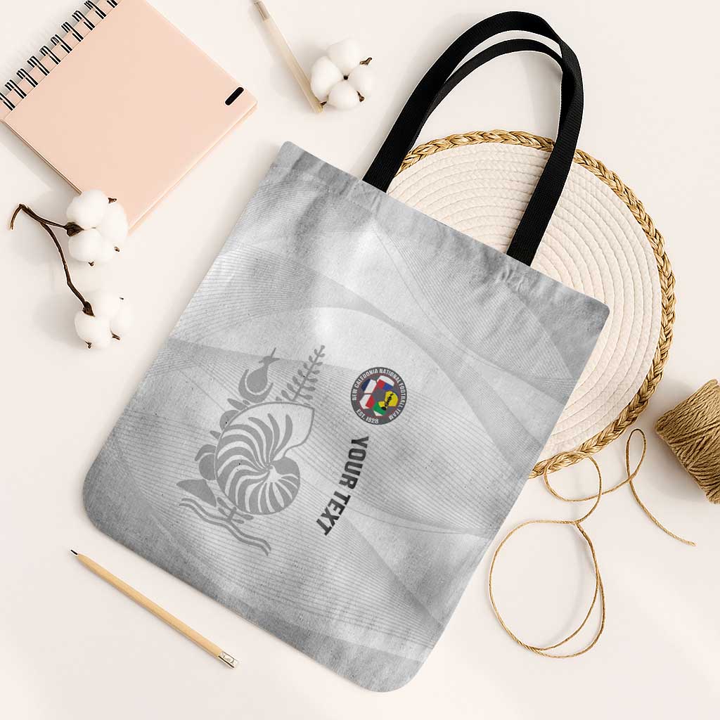 Custom New Caledonia Football Tote Bag Allez Les Cagous White Version - Polynesian Pride