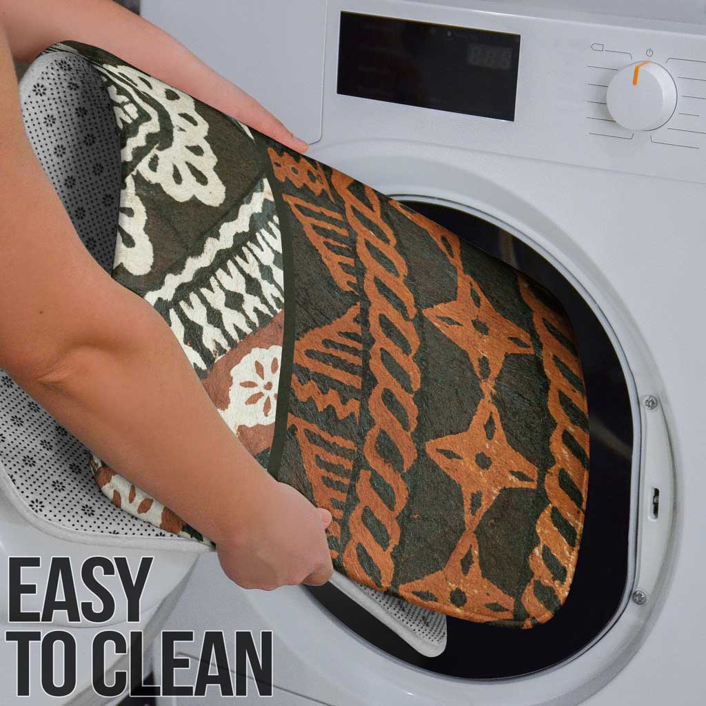 Bula Fiji Tapa Bathroom Set Fijian Masi Vintage Vibes - Polynesian Pride