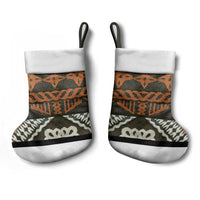 Bula Fiji Tapa Christmas Stocking Fijian Masi Vintage Vibes - Polynesian Pride