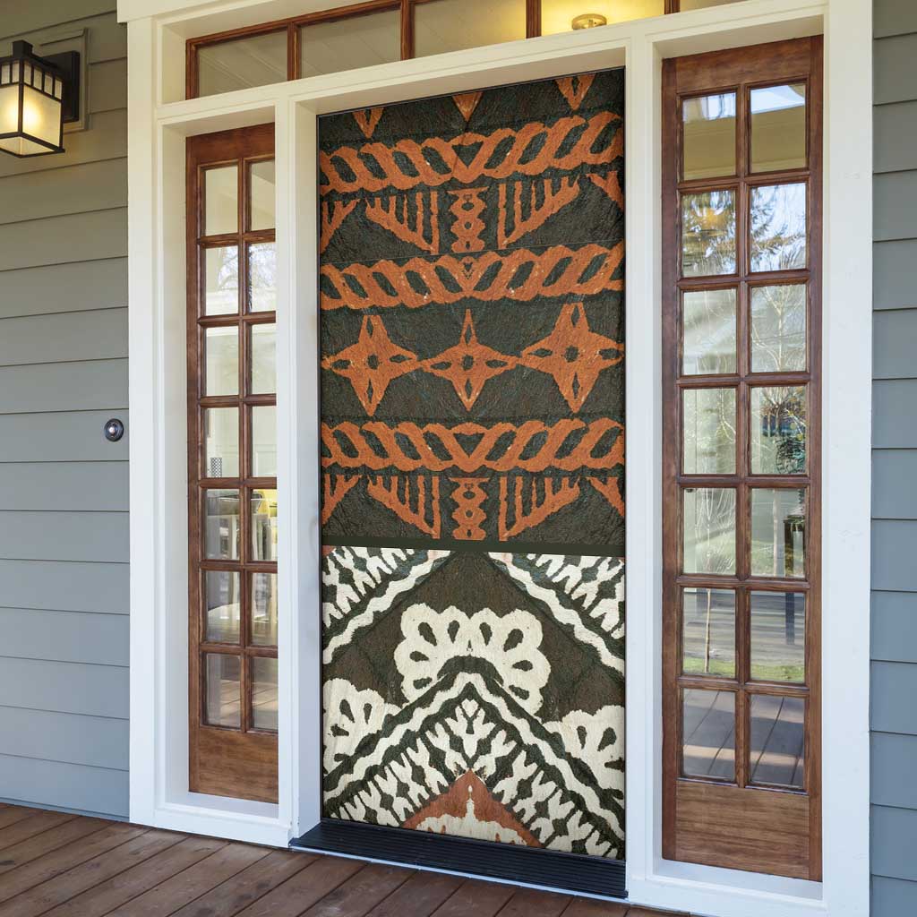 Bula Fiji Tapa Door Cover Fijian Masi Vintage Vibes - Polynesian Pride