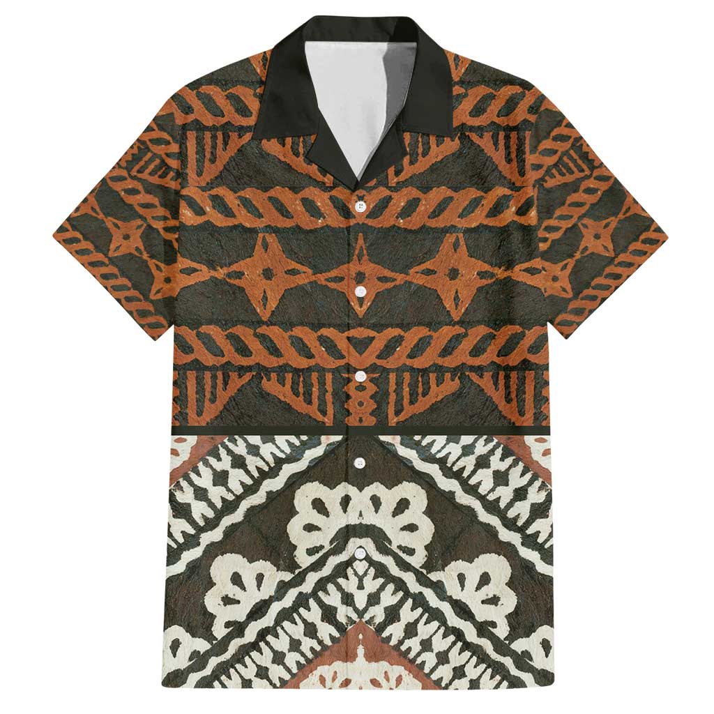 Bula Fiji Tapa Family Matching Puletasi and Hawaiian Shirt Fijian Masi Vintage Vibes - Polynesian Pride