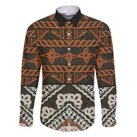 Bula Fiji Tapa Family Matching Short Sleeve Bodycon Dress and Hawaiian Shirt Fijian Masi Vintage Vibes - Polynesian Pride