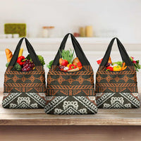 Bula Fiji Tapa Grocery Bag Fijian Masi Vintage Vibes - Polynesian Pride