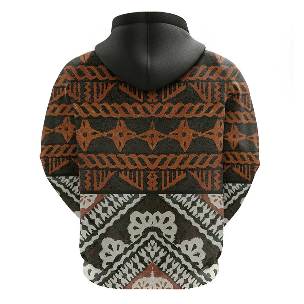 Bula Fiji Tapa Hoodie Fijian Masi Vintage Vibes - Polynesian Pride