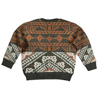 Bula Fiji Tapa Kid Ugly Christmas Sweater Fijian Masi Vintage Vibes - Polynesian Pride