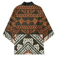 Bula Fiji Tapa Kimono Fijian Masi Vintage Vibes - Polynesian Pride