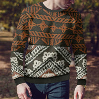 Bula Fiji Tapa Ugly Christmas Sweater Fijian Masi Vintage Vibes - Polynesian Pride