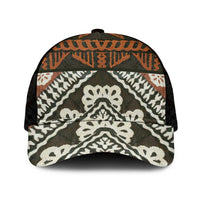 Bula Fiji Tapa Mesh Trucker Cap Fijian Masi Vintage Vibes - Polynesian Pride