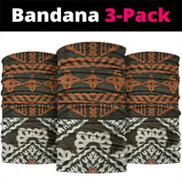 Bula Fiji Tapa Neck Gaiter Fijian Masi Vintage Vibes - Polynesian Pride