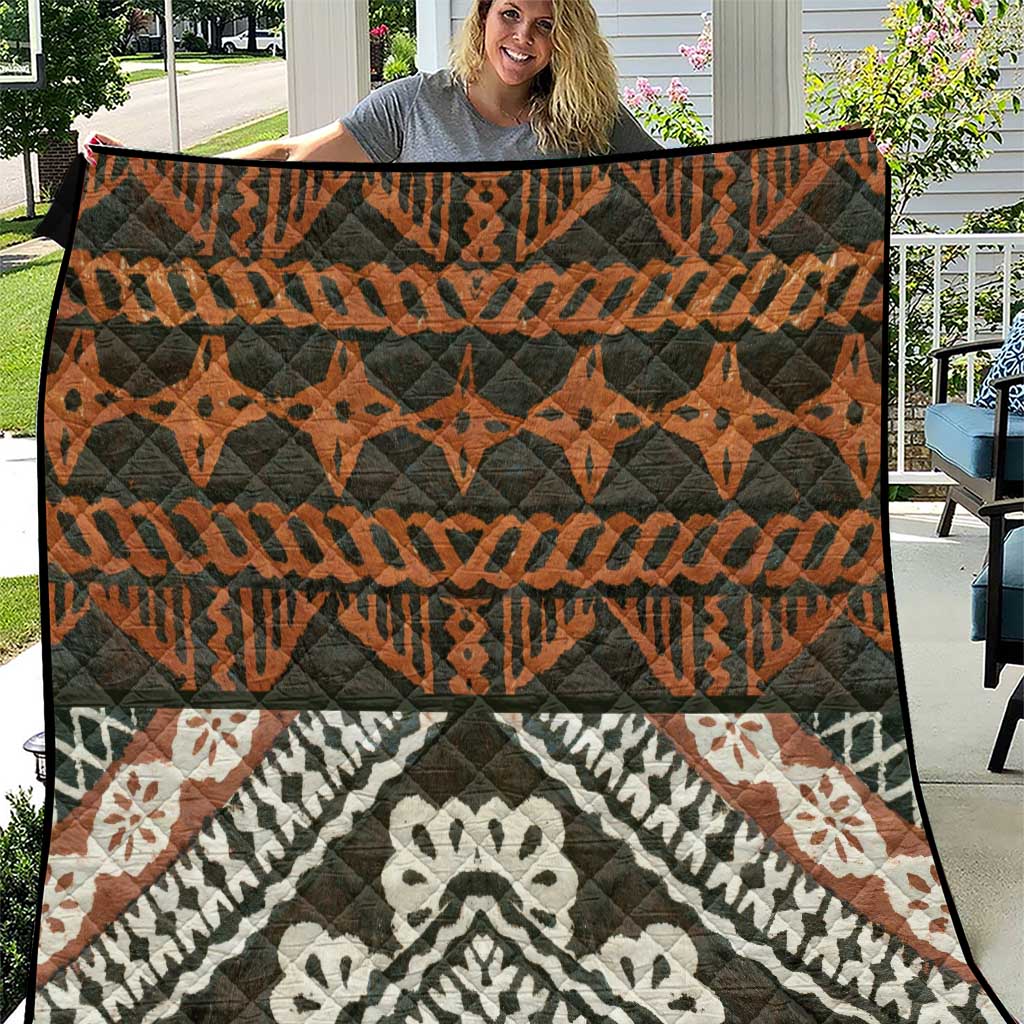 Bula Fiji Tapa Quilt Fijian Masi Vintage Vibes - Polynesian Pride
