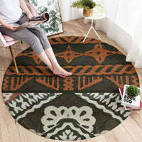 Bula Fiji Tapa Round Carpet Fijian Masi Vintage Vibes - Polynesian Pride