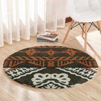 Bula Fiji Tapa Round Carpet Fijian Masi Vintage Vibes - Polynesian Pride