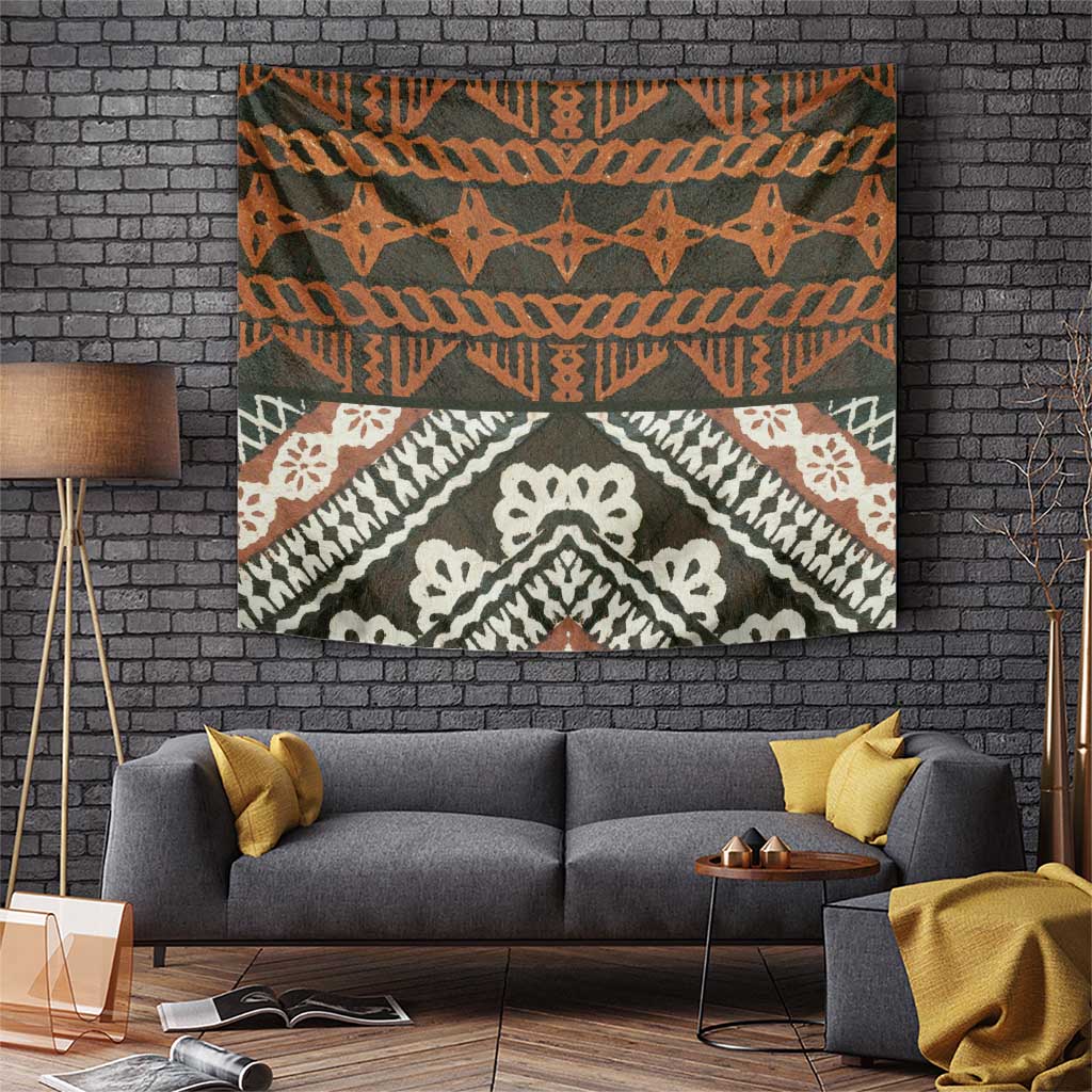Bula Fiji Tapa Tapestry Fijian Masi Vintage Vibes - Polynesian Pride