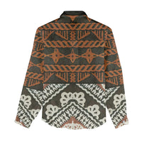 Bula Fiji Tapa Women Casual Shirt Fijian Masi Vintage Vibes - Polynesian Pride