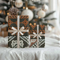 Bula Fiji Tapa Wrapping Paper Fijian Masi Vintage Vibes - Polynesian Pride