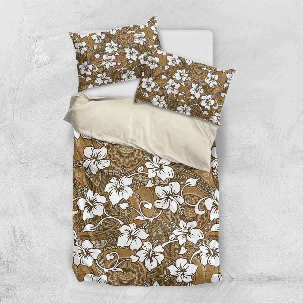 Kuvui Bula Fiji Bedding Set Fijian Tapa Seamless Hibiscus - Polynesian Pride