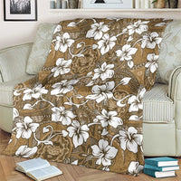 Kuvui Bula Fiji Blanket Fijian Tapa Seamless Hibiscus - Polynesian Pride