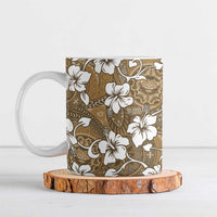 Kuvui Bula Fiji Ceramic Mug Fijian Tapa Seamless Hibiscus - Polynesian Pride
