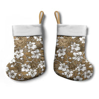 Kuvui Bula Fiji Christmas Stocking Fijian Tapa Seamless Hibiscus - Polynesian Pride